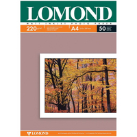 Carta per getto d'inchiostro Lomond, 220 gsm, 50 fogli, opaca, fronte/retro, A4