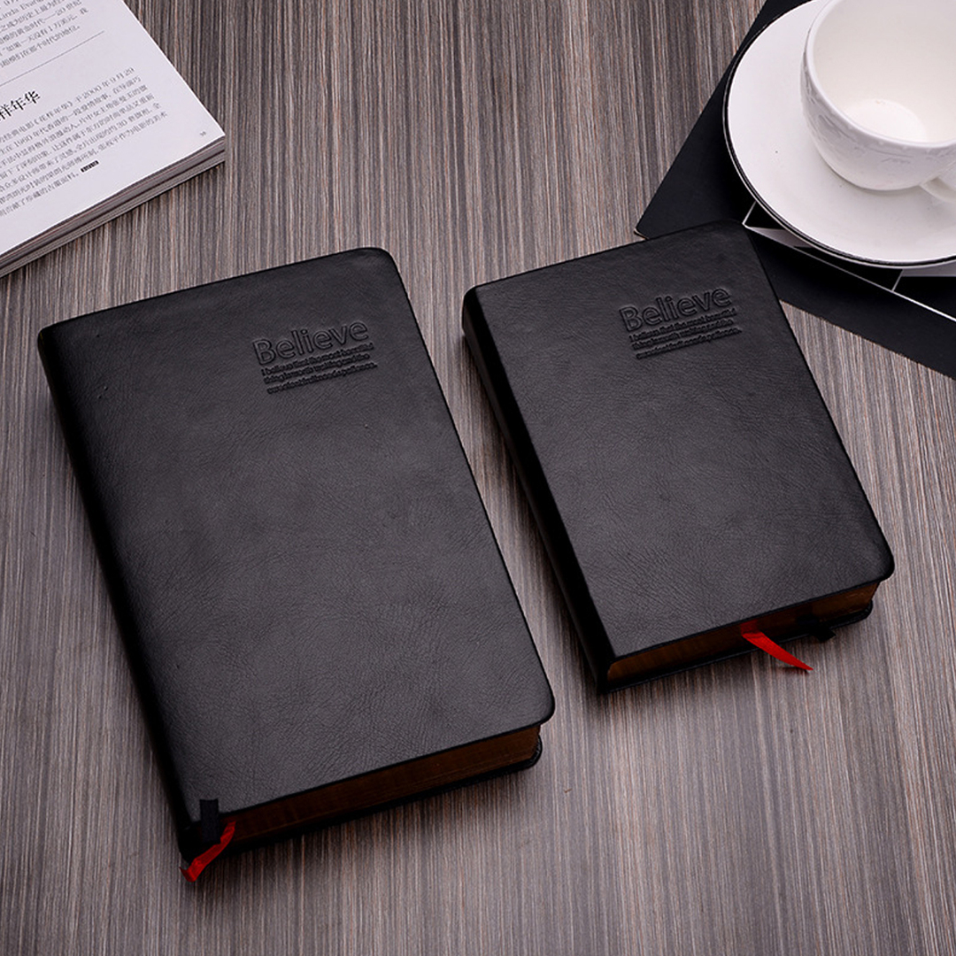 PC. Duży zagęścić dziennik biblijny pamiętnik notatnik skórzana okładka notatnik papiernicze