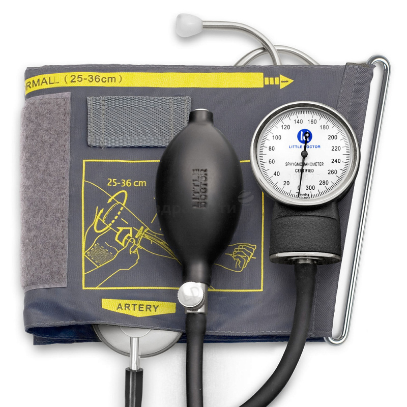 Tonomeeter Little Doctor LD-71a mehaaniline õla sisseehitatud stetoskoop, mansett 25-36 cm