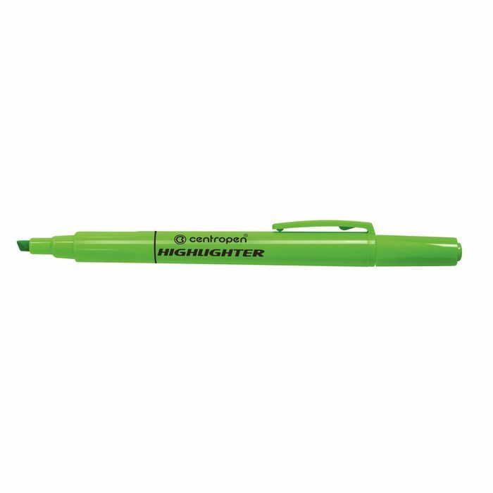 Zvýrazňovač 4,0 mm Centropen 8722 fluorescenčná zelená