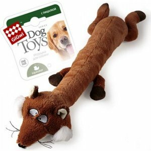 GiGwi Dog Toys Squeaker fox med en stor squeaker for hunder (75231)