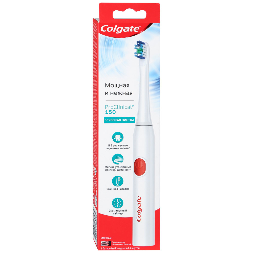Colgate Proclinical 150 elektrische tandenborstel op batterijen Soft