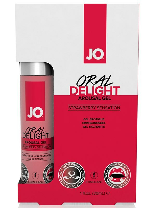 JO Oral Delight Strawberry Sensation Lubrykant truskawkowy - 30 ml