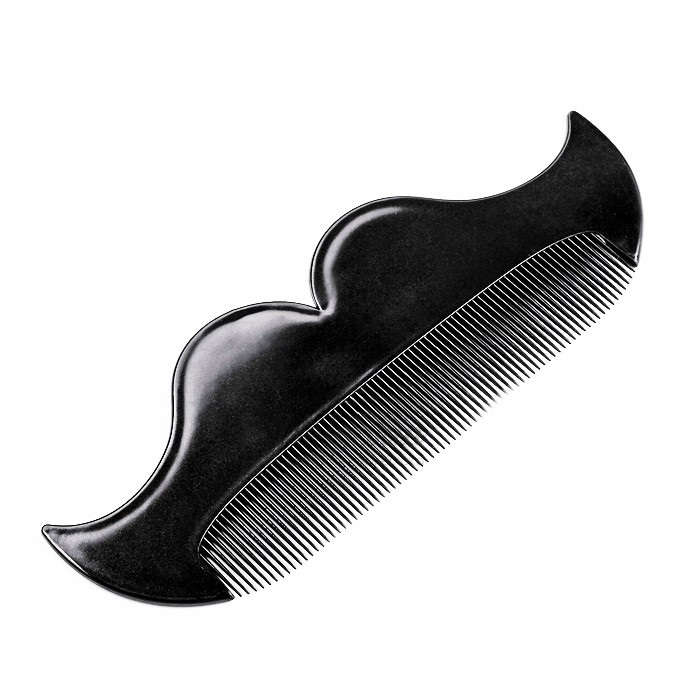 Comb - Mustache comb for a mustache and beard black HS