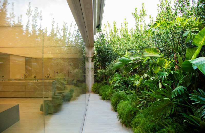 Panoramic glazing creates a feeling of absolute unity with nature