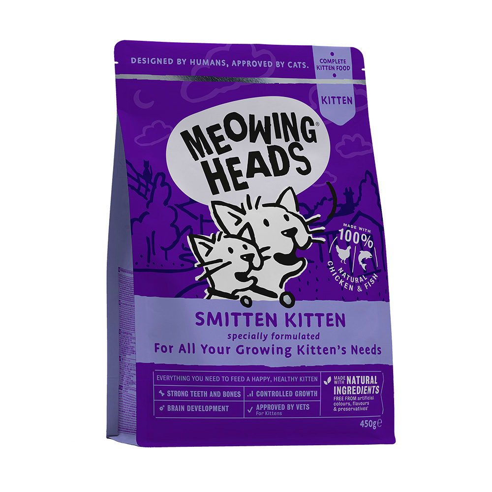 Suché krmivo pro koťata Barking Heads Meowing Heads Radost pro kotě, kuře s rýží, 0,45 kg