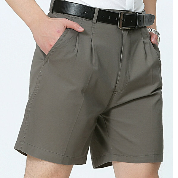 Srednji vijek Muške poslovne ležerne kratke hlače za golf Ljetne pamučne hlače do koljena Hlače Hlače Hlače