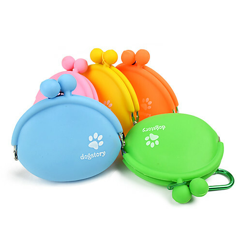Cat Dog Bowls and water bottles Animals Bowls and feeding Portable Orange Yellow Green Blue Pink
