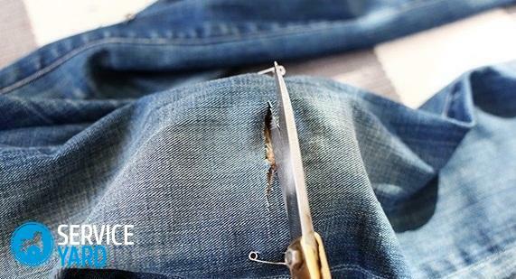 Hvordan lage ragged jeans hjemme?