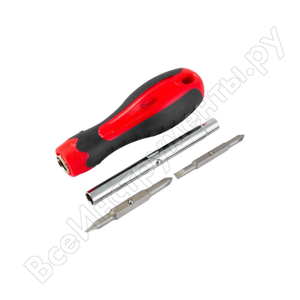 Adjustable screwdriver with two double-sided bits hobbi sl6 * ph2; sl4 * ph1 33-0-002