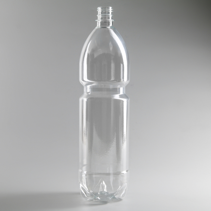 Botella de 1,5 l, PET, transparente, sin tapón