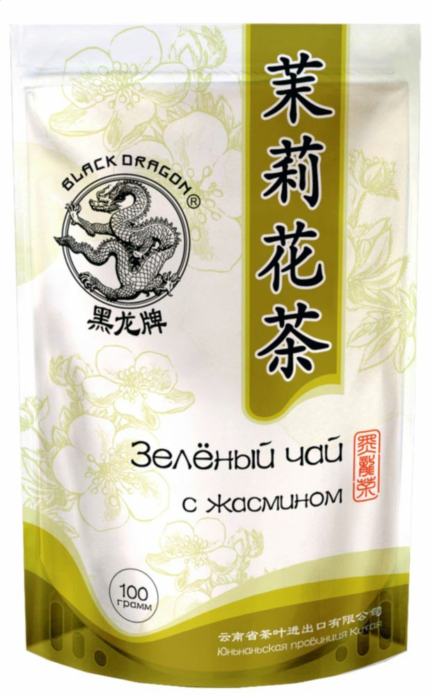 Černý čaj Černý drak s jasmínem 100 g