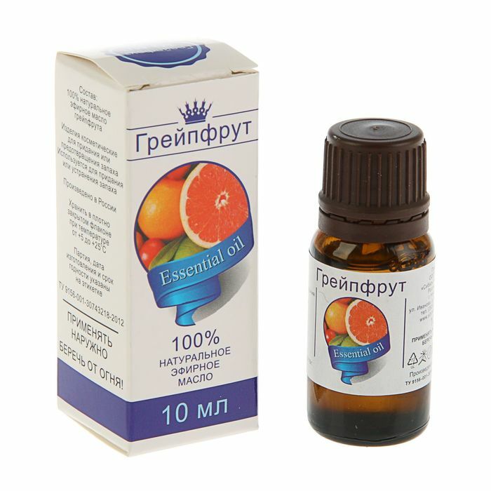 Esenciálny olej „Grapefruit“ 10 ml, fľaša s kvapkadlom, abstrakt