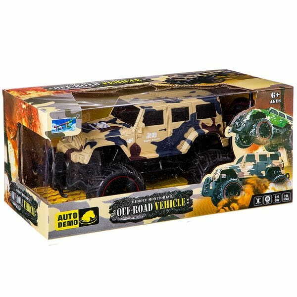 SHENZHEN TOYS Full Func RC Auto - Militaire Jeep (1:14)