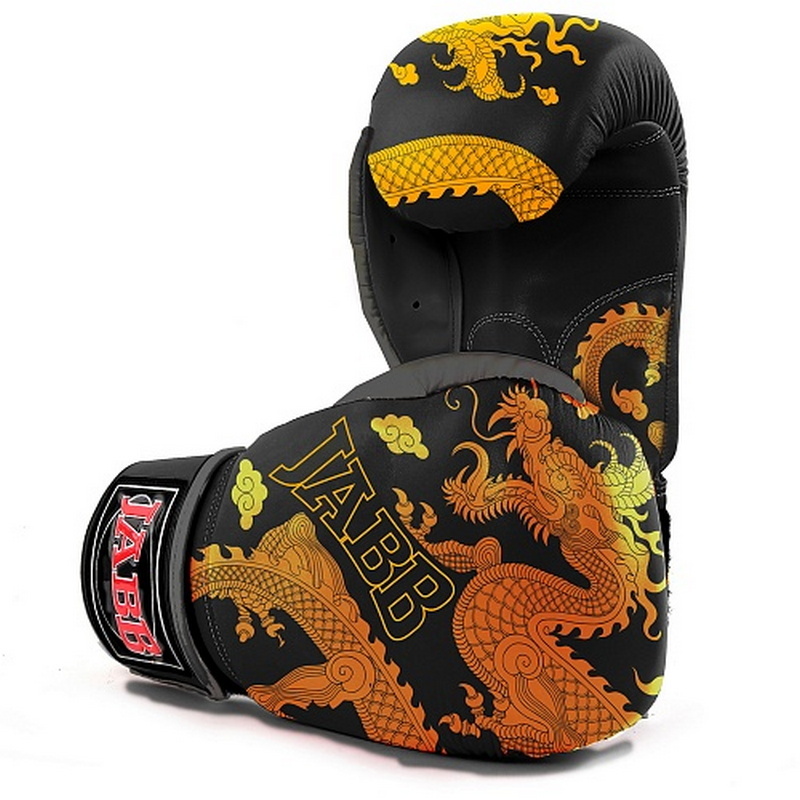 Boxerské rukavice Jabb JE-4056 Gold Dragon (thajský štýl) 8 oz