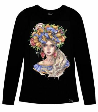 Longsleeve with print Girl with bow