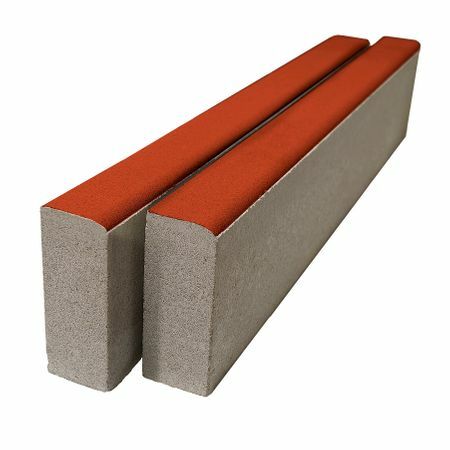 Bordstein zweilagig, 1000x200x80 mm, Farbe rot