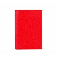 Okładka na paszport dla buldoga na czerwono FABULA OK251
