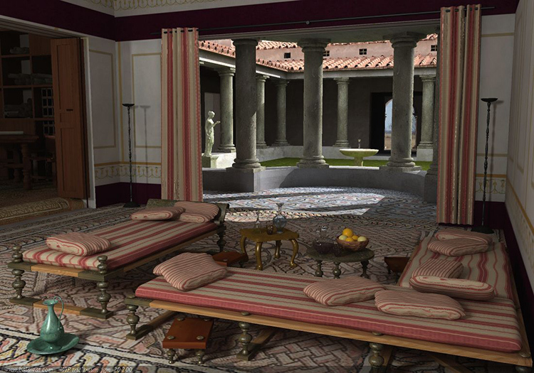 Couches were popular among the aristocracy of ancient Greece and RimaFOTO: i.pinimg.com