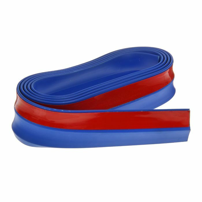 Protective tape for bumper skirt, blue, length 2.5 m, height 4 cm,