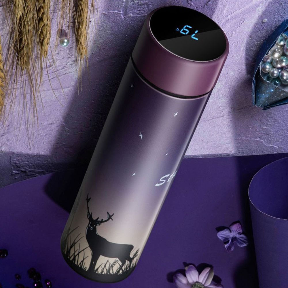 ML Smart Mug Bottiglia d'acqua termica in acciaio inossidabile con display LCD temperatura touch screen Tazza sottovuoto
