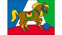 Livro de colorir com lantejoulas Horse, A5