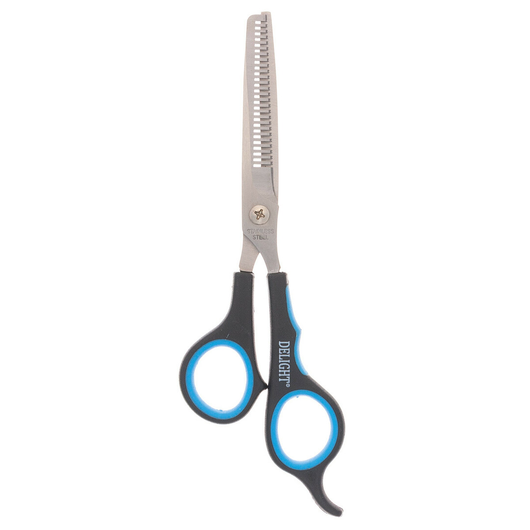 Thinning scissors for grooming DeLIGHT, unilateral, 17.5 cm, blade 6 cm