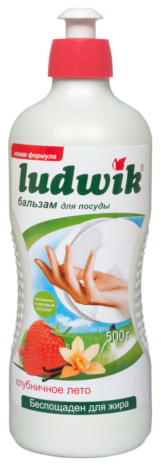 Tekutý prostriedok na umývanie riadu Ludwik jahoda letný 500 g