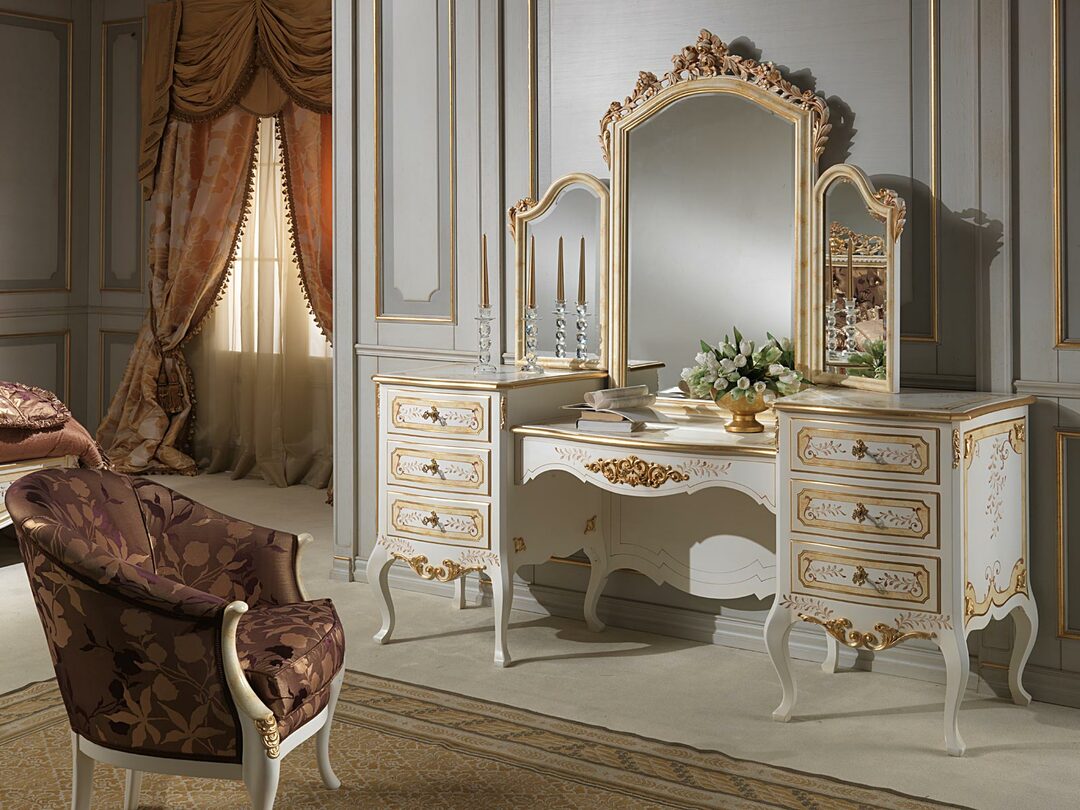 dressing table with mirror classic