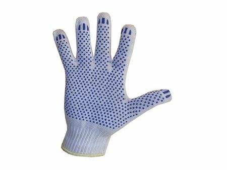 Gospodinjske rokavice s PVC 5 nitmi, 1 par