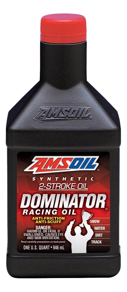 Motorový olej pro 2-taktní AMSOIL DOMINATOR Syntetický 2-taktní závodní olej 0946l TDRQT