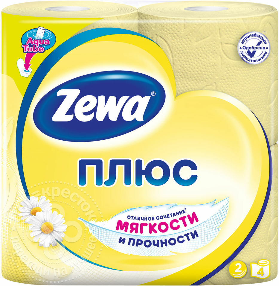 Zewa Plus Tuvalet kağıdı Papatya 4 rulo 2 kat