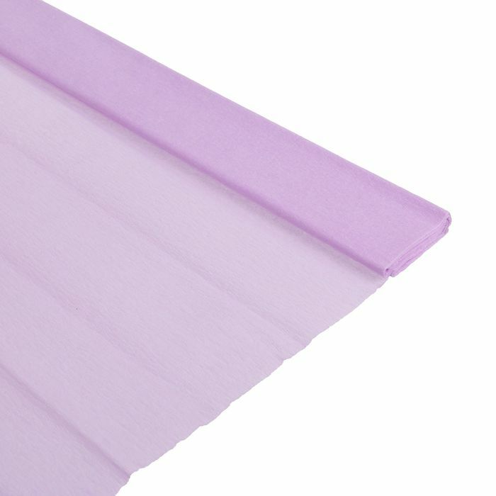 Krepový papír o hustotě 50 * 200 cm-32 g / m v roli v pastelovém růžovém (80-17)