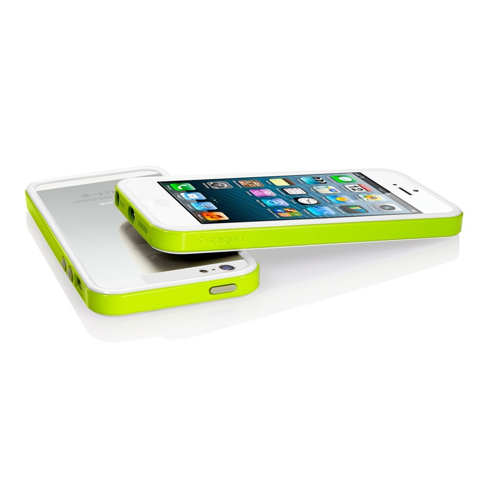 Custodia paraurti SGP Neo Hybrid per Apple iPhone SE / 5S / 5 Policarbonato (Lime)