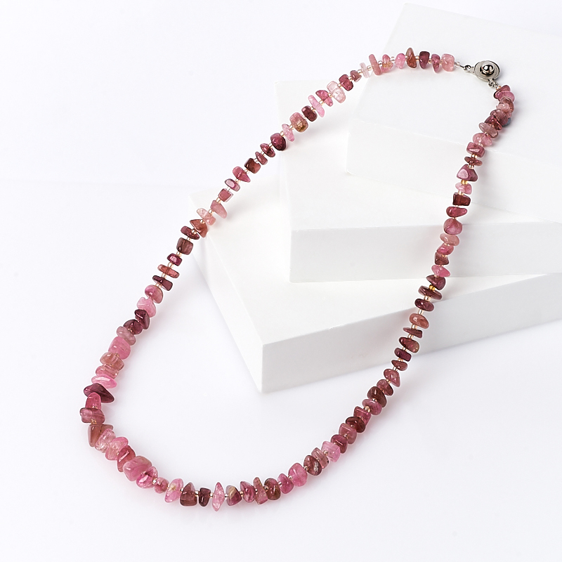 Perlen Turmalin rosa 48 cm