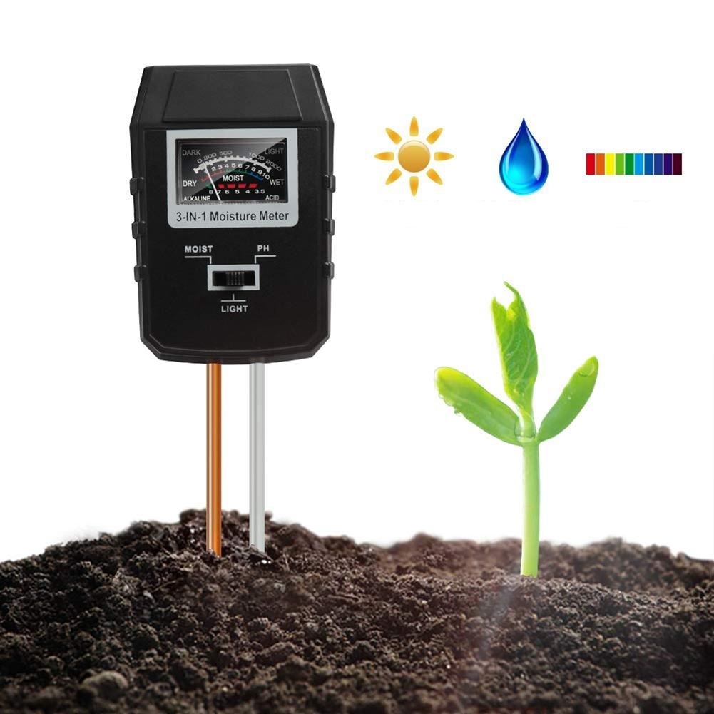 IN-1 Jord pH-måler Indendørs plantefugttester Haveplænesensor Jordovervågning