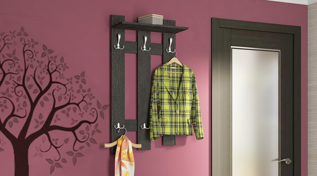 Hanger in the hallway: wall, forged and other model options, photo examples