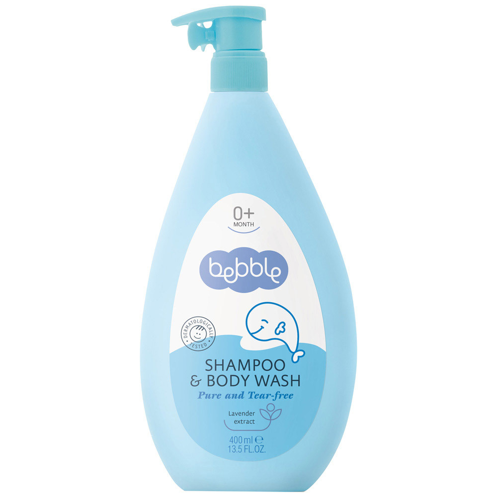 Champú Bebble Champú # y # Body Wash para cabello y cuerpo 455g