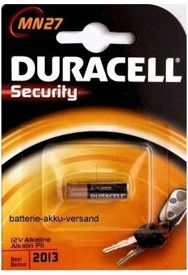 Baterie Duracell MN27 B1 Zabezpečení 12V alkalická