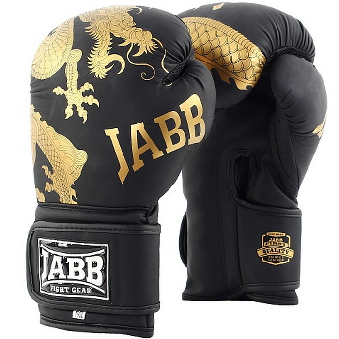 Boxerské rukavice Jabb JE-4070 / Asia Gold Dragon Black 8oz