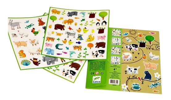 Decorative sticker for children's room Djeco Animals