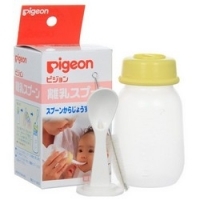 Bottle with a spoon for feeding from 3 months, 120 ml