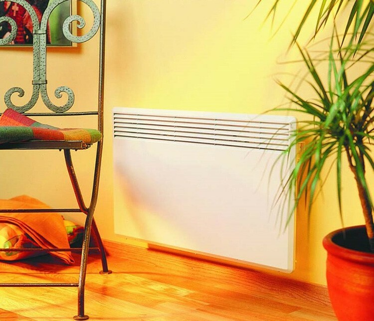 Wandgemonteerde elektrische verwarmingsconvectoren met thermostaat voor thuis