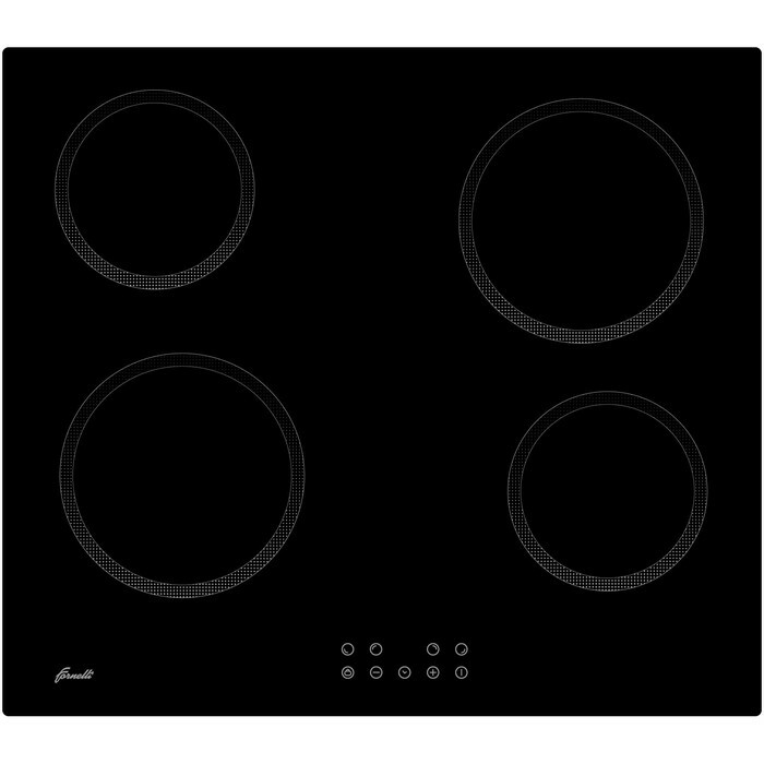 Kuhalna plošča Fornelli PVA 60 ACCORDO, električna, 4 gorilniki, senzor, črna