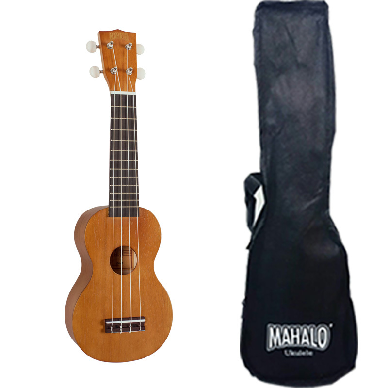 Sopran ukulele med omslag MAHALO MK1PWTBR