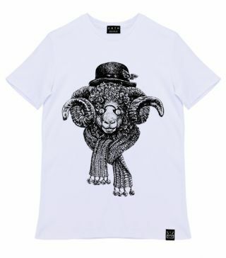 T-shirt med tryk Lamb boy