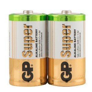 Šarminės baterijos GP baterijos Super šarminės 14А C (2 vnt.)