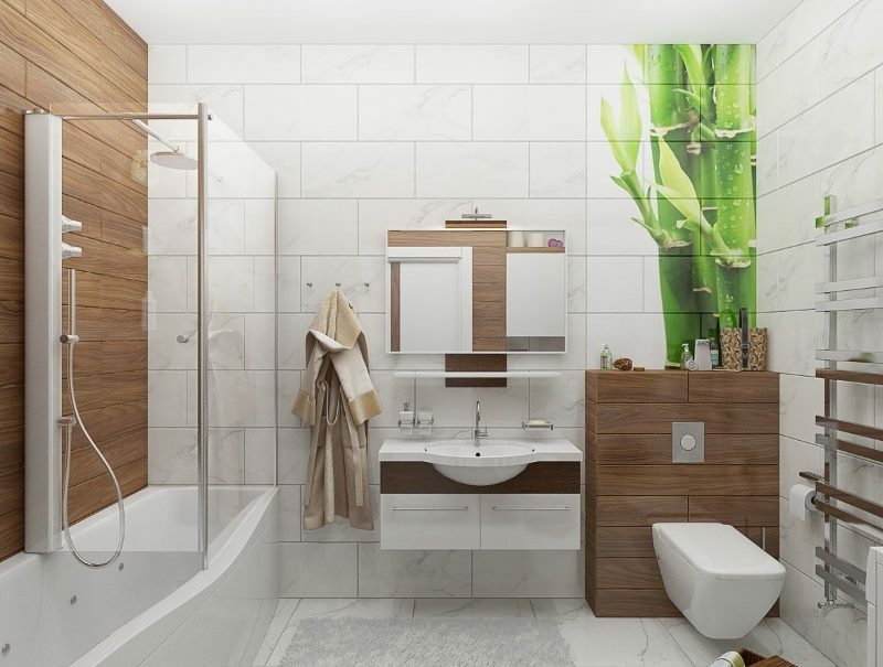 Bois dans les tendances de design d'intérieur salle de bain en 2018