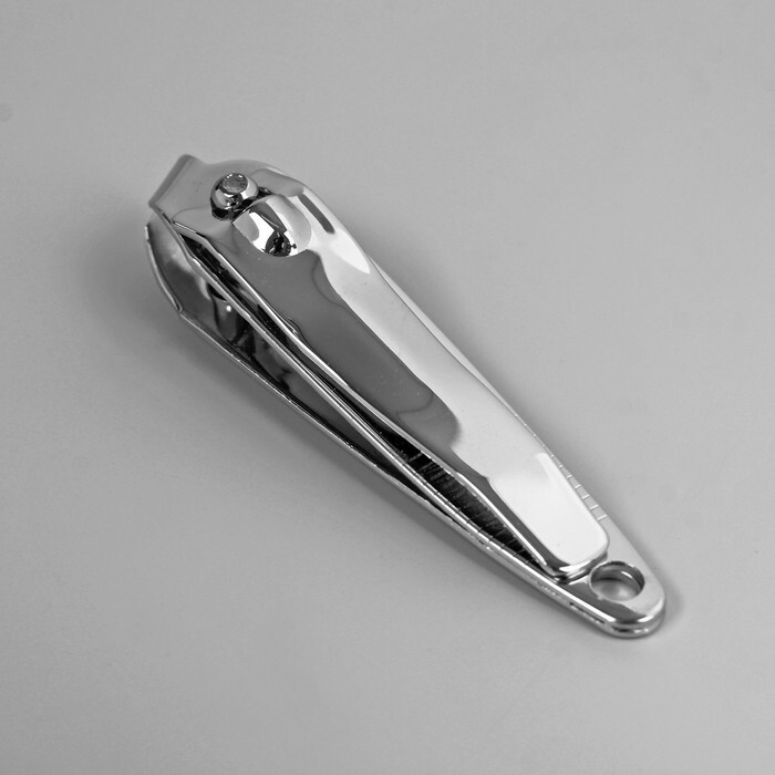 Pinças de tosquia de manicure, lâmina curva, 6 (± 0,5) cm, cor prata