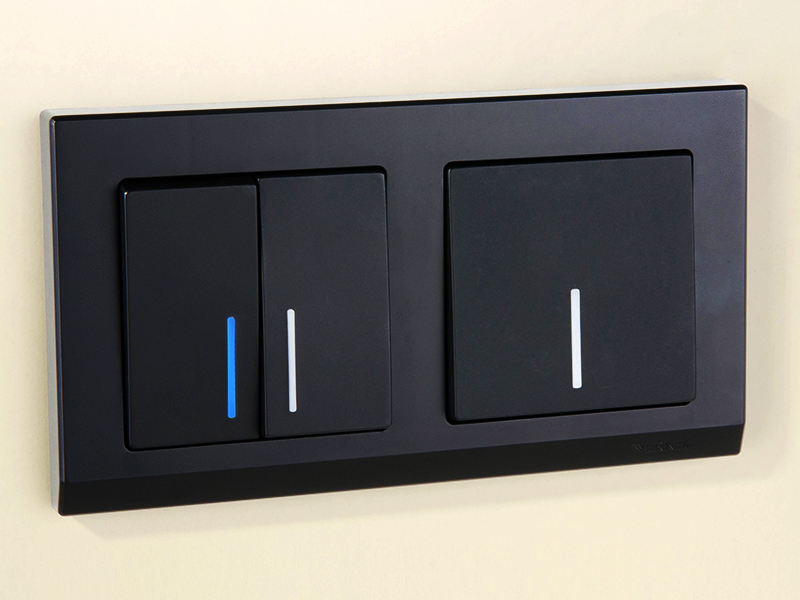 Illuminated switches are clearly visible at night